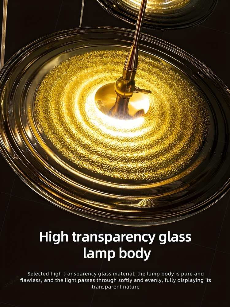 Coren Multi Glass Pendant Chandelier  Seus Lighting