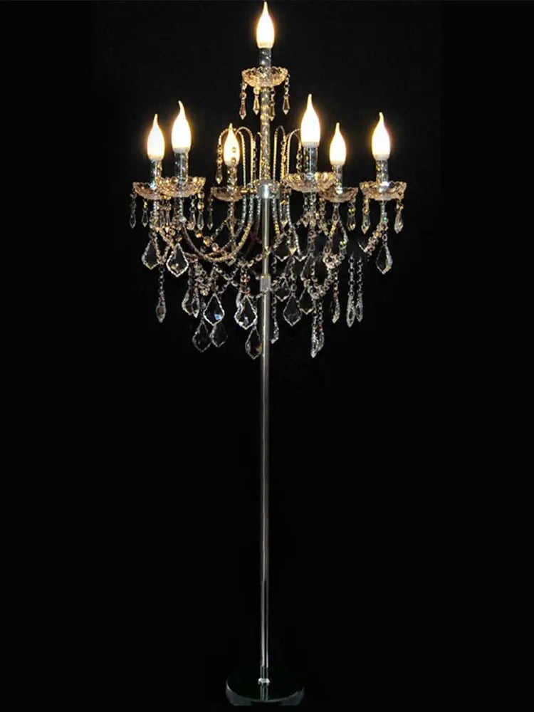 Crystal Chandelier Floor Lamp Seus Lighting