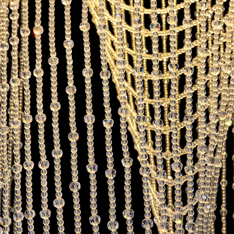 Crystal Tassel Chandelier for Staircase & Foyer  Seus Lighting