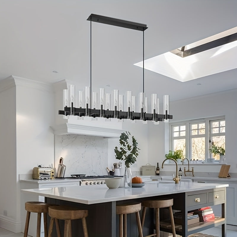 Cyral Modern Linear Kitchen Chandelier  Seus Lighting