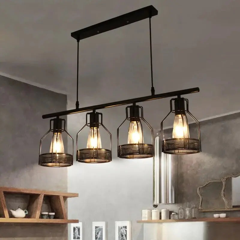 Decorative Rustic Linear Chandelier  Seus Lighting