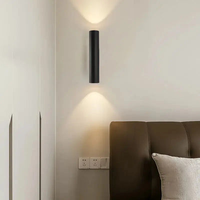 Double Head LED Wall Light - complementary recessed wall lighting