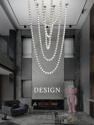 Dreon Large Crystal Chain Chandelier  Seus Lighting