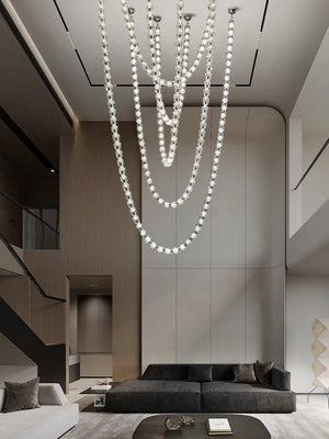 Dreon Large Crystal Chain Chandelier  Seus Lighting