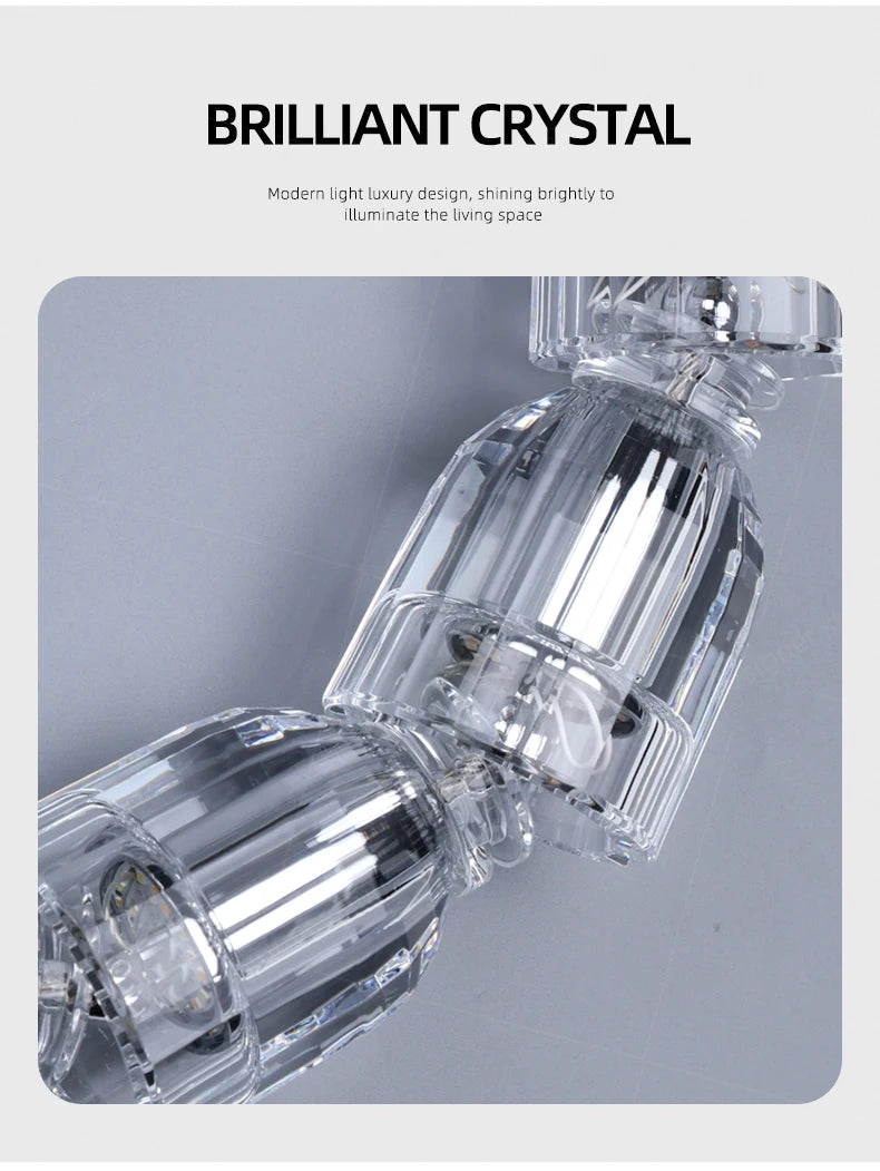 Dreon Large Crystal Chain Chandelier  Seus Lighting