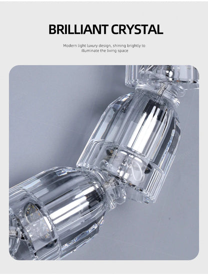 Dreon Large Crystal Chain Chandelier  Seus Lighting