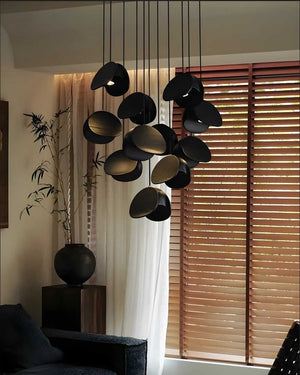 Elor Contemporary Wood Multi Light Pendant  Seus Lighting