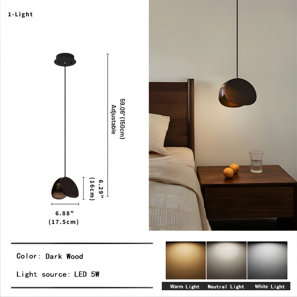 Elor Contemporary Wood Multi Light Pendant  Seus Lighting