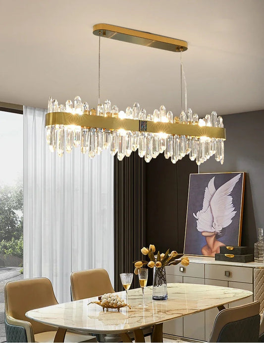 Elune Rectangular Dining Chandelier  Seus Lighting