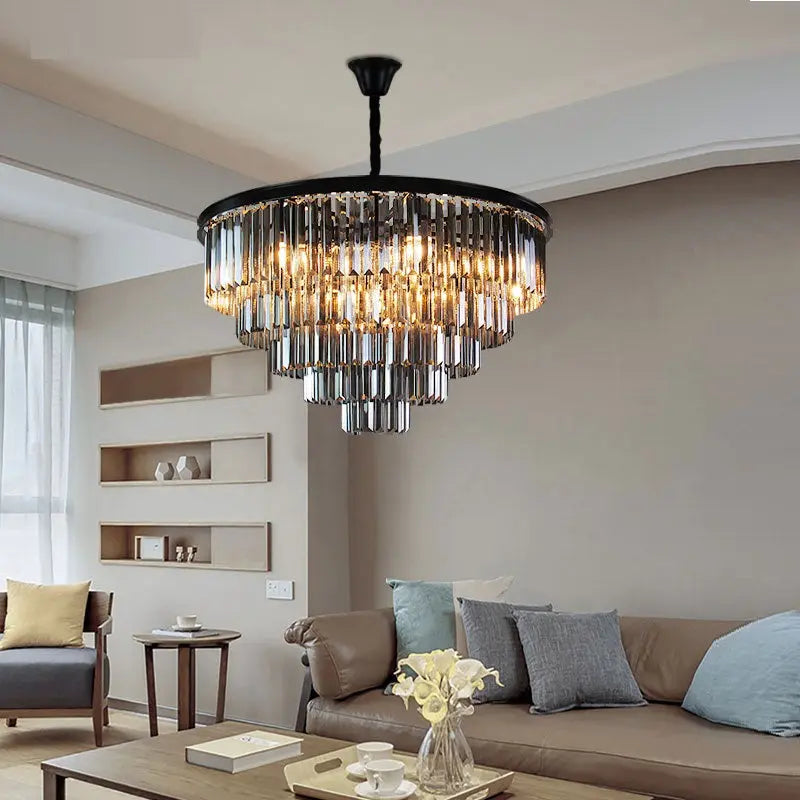 Emma Rustic Crystal Chandelier