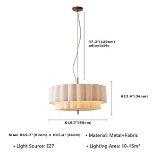 Envia Modern Fabric Pendant Light  Seus Lighting