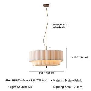 Envia Modern Fabric Pendant Light  Seus Lighting