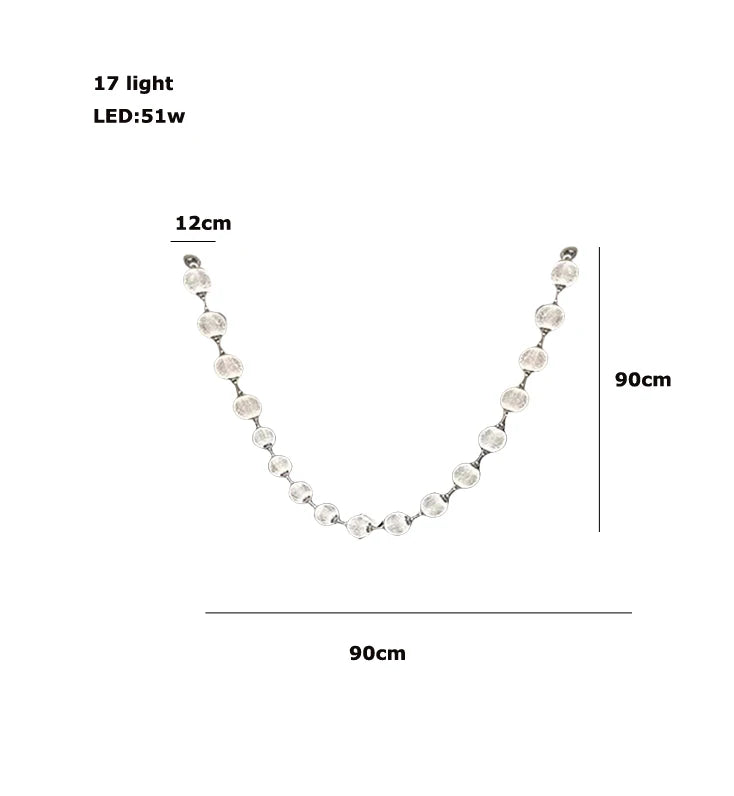 Esle Modern Pearl Necklace Chandelier