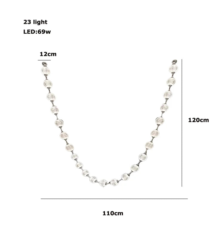 Esle Modern Pearl Necklace Chandelier