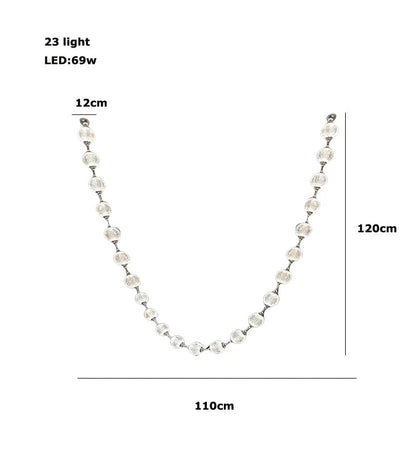 Esle Modern Pearl Necklace Chandelier