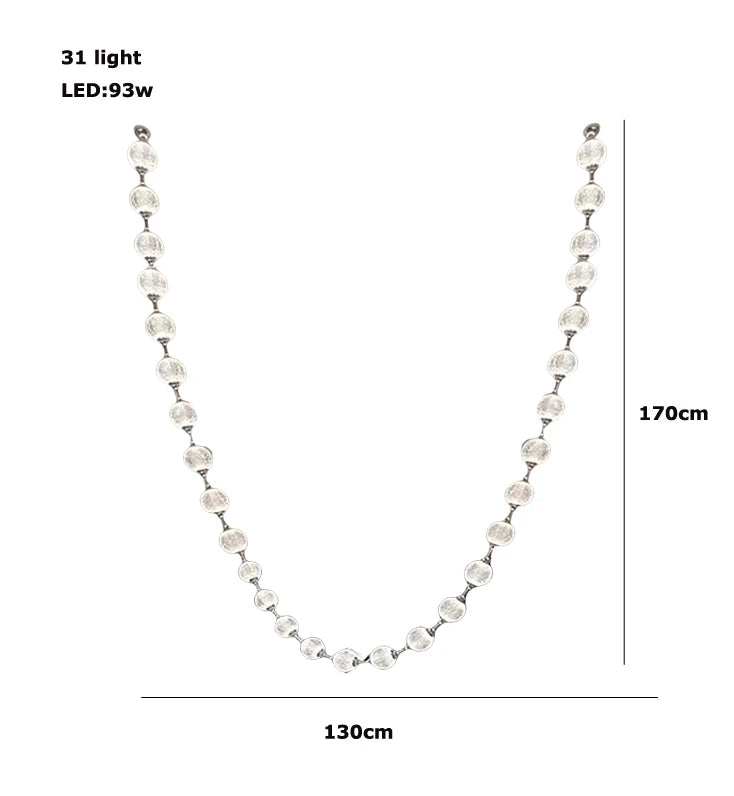 Esle Modern Pearl Necklace Chandelier