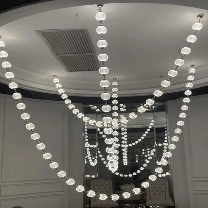 Esle Modern Pearl Necklace Chandelier  Seus Lighting