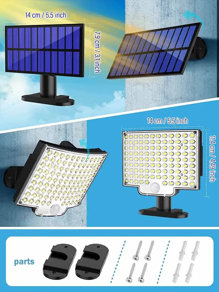 Extendable Solar Outdoor Wall Lights Seus Lighting