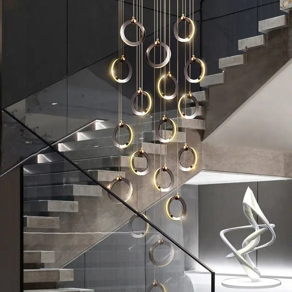 Extra large chandelier for a high ceiling two-story foyer
