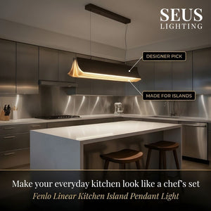 Fenlo Linear Kitchen Island Pendant Light  Seus Lighting