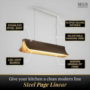 Fenlo Linear Kitchen Island Pendant Light  Seus Lighting