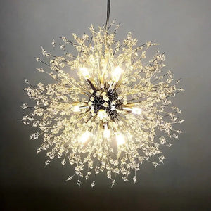 Ferida Crystal Globe Chandelier Seus Lighting