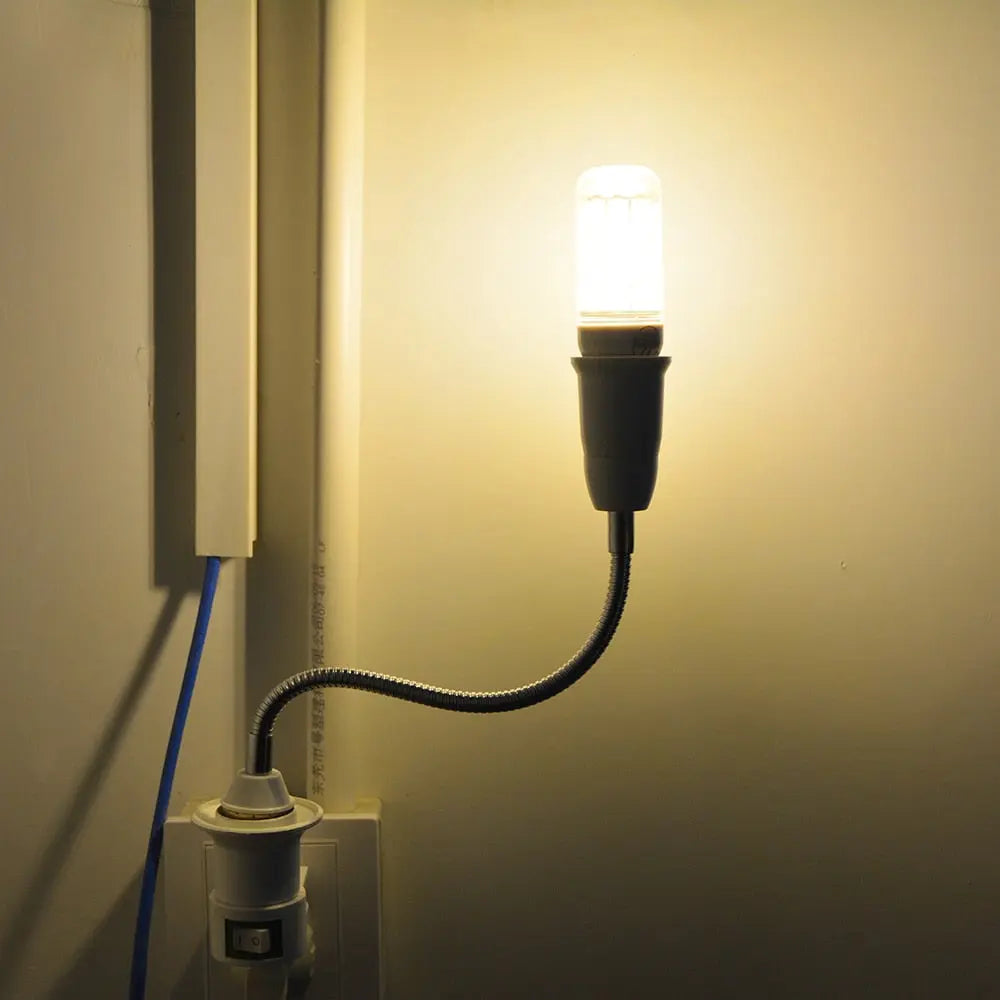 Flexible E27 Light Bulb Extender