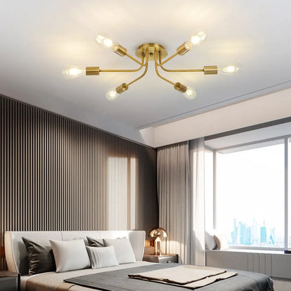 Flush Mount Linear Chandelier Seus Lighting