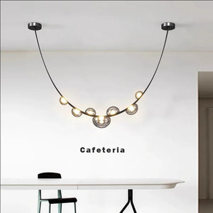 Gelman Modern Belt Chandelier  Seus Lighting