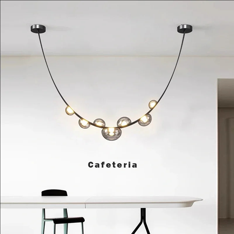 Gelman Modern Belt Chandelier  Seus Lighting