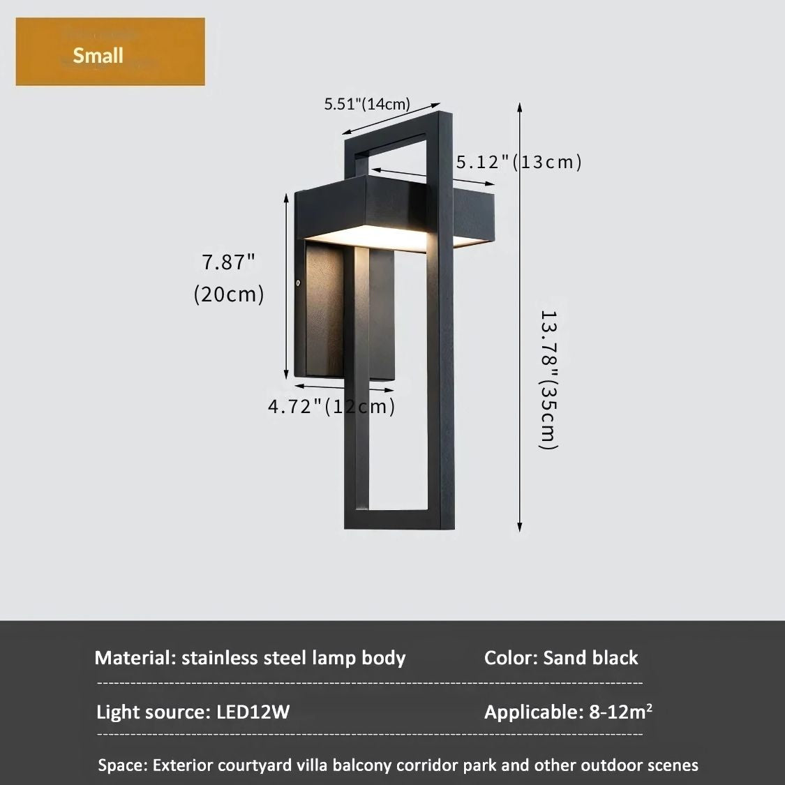 Geometric Outdoor Wall Mount Light Fixture  Seus Lighting