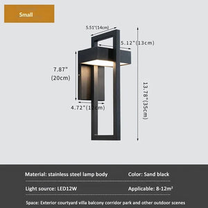 Geometric Outdoor Wall Mount Light Fixture  Seus Lighting