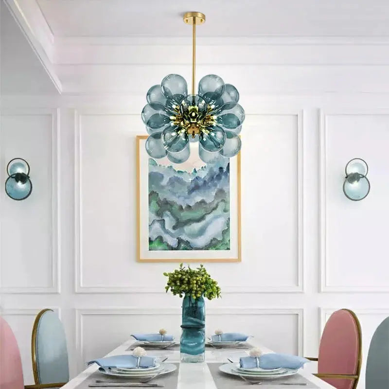Colorful Glass Bubble Chandelier