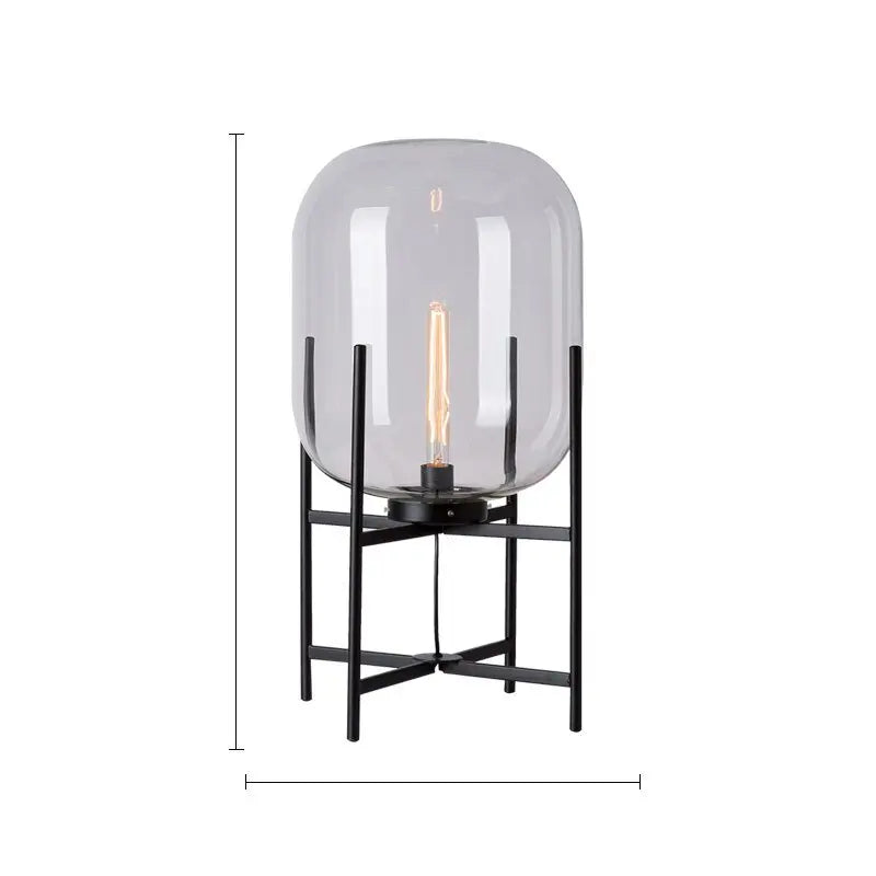 Glowlia Glass Shade Floor Lamp Seus Lighting