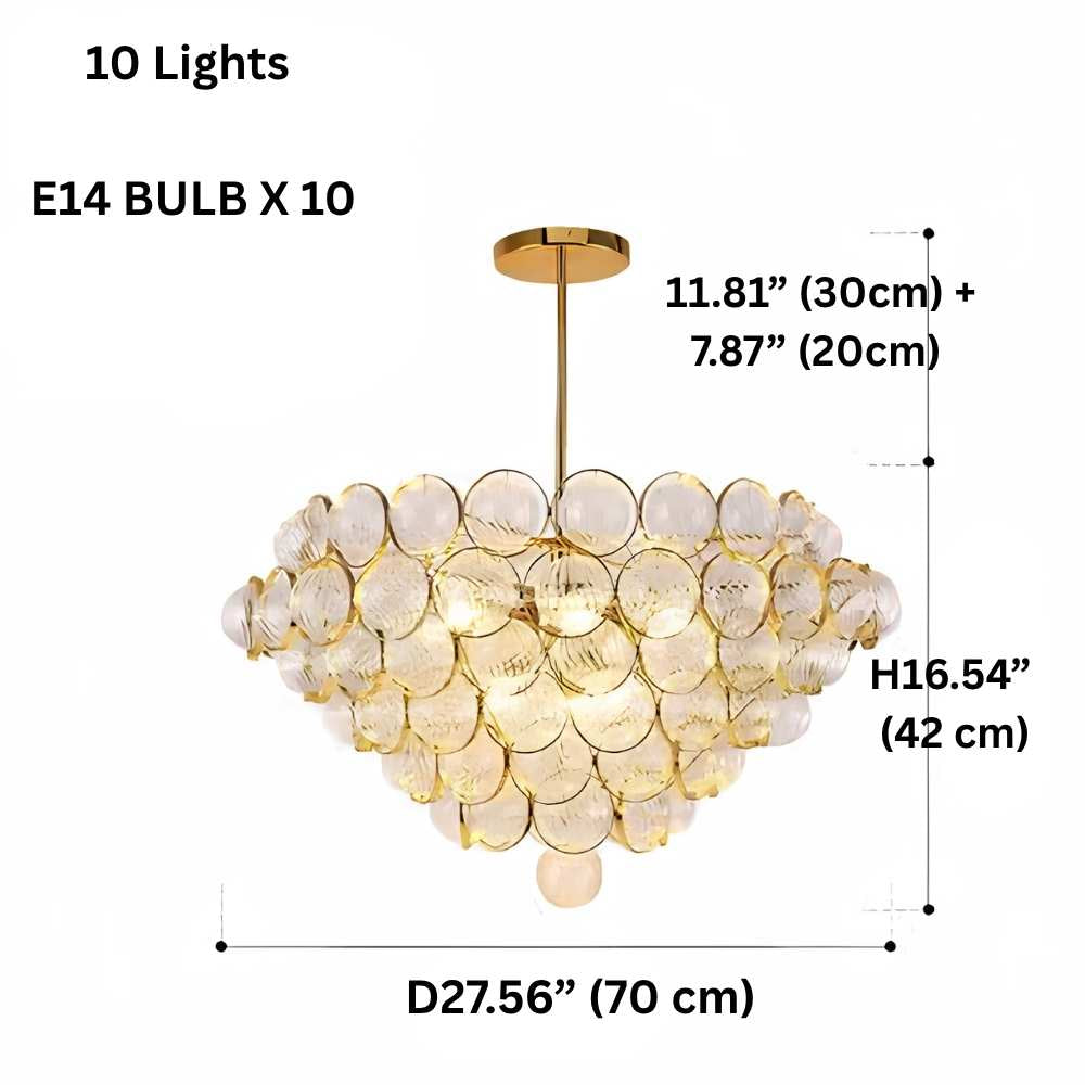 Gold Clear Glass Globe Pendant Light  Seus Lighting