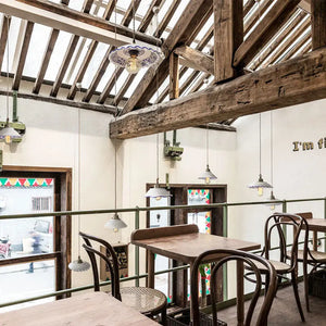 Handmade White Ceramic Pendant Light  Seus Lighting