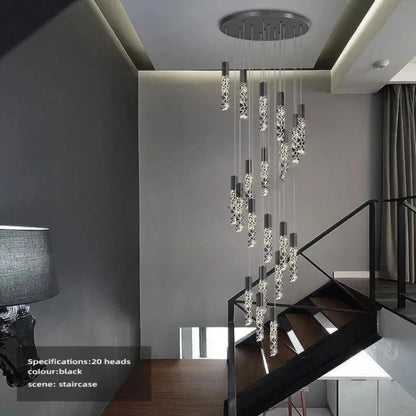 Hanging Light Fixture For Stairwell, Staircase, Hallway  Seus Lighting