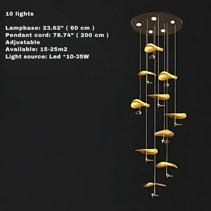 Jenissa Vintage Staircase Chandelier  Seus Lighting