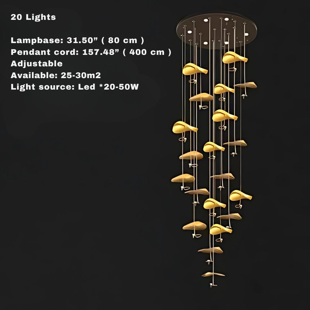 Jenissa Vintage Staircase Chandelier  Seus Lighting