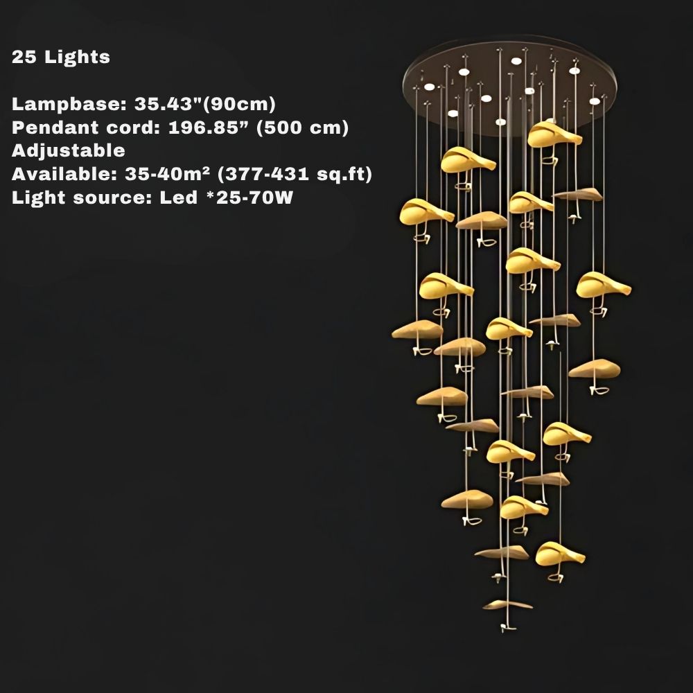 Jenissa Vintage Staircase Chandelier  Seus Lighting