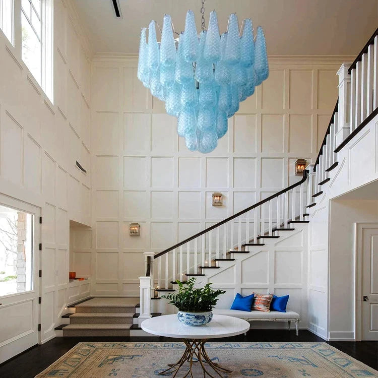 Jia vintage water drop chandelier full view