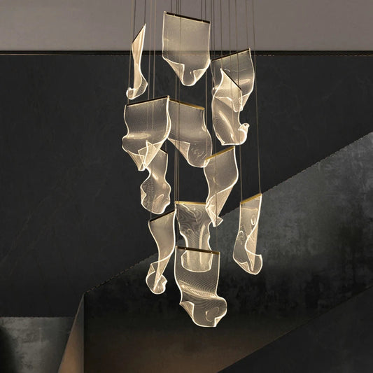 Jonas Postmodern Style Staircase Pendant Chandelier Light  Seus Lighting