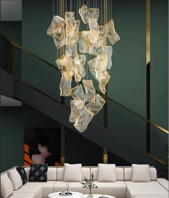 Jonas Postmodern Style Staircase Pendant Chandelier Light  Seus Lighting