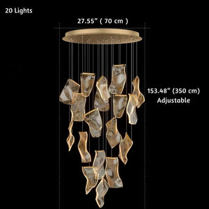 Jonas Postmodern Style Staircase Pendant Chandelier Light  Seus Lighting