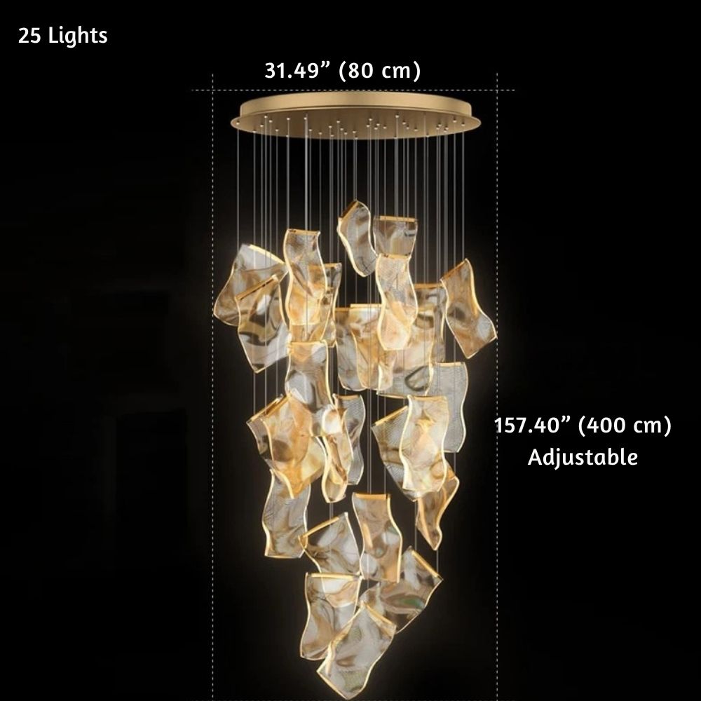 Jonas Postmodern Style Staircase Pendant Chandelier Light  Seus Lighting