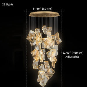 Jonas Postmodern Style Staircase Pendant Chandelier Light  Seus Lighting
