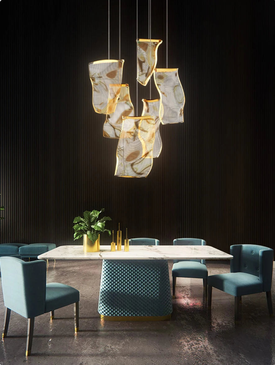 Jonas Postmodern Style Staircase Pendant Chandelier Light  Seus Lighting