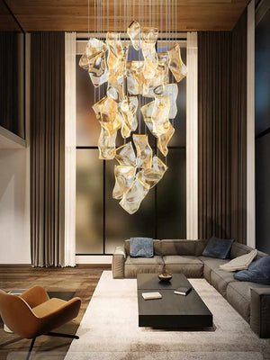 Jonas Postmodern Style Staircase Pendant Chandelier Light  Seus Lighting