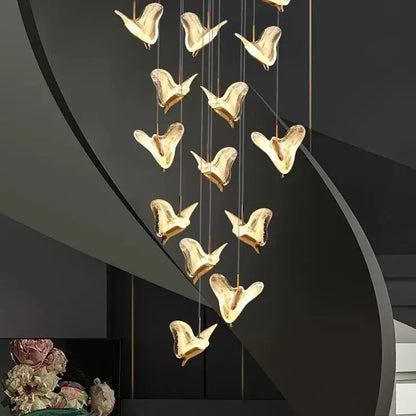 Juli Art Deco Stairwell Led Chandelier  Seus Lighting