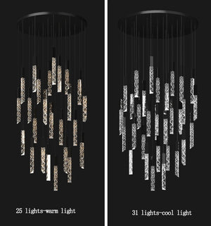 Large Crystal Chandelier for High Ceiling  Seus Lighting